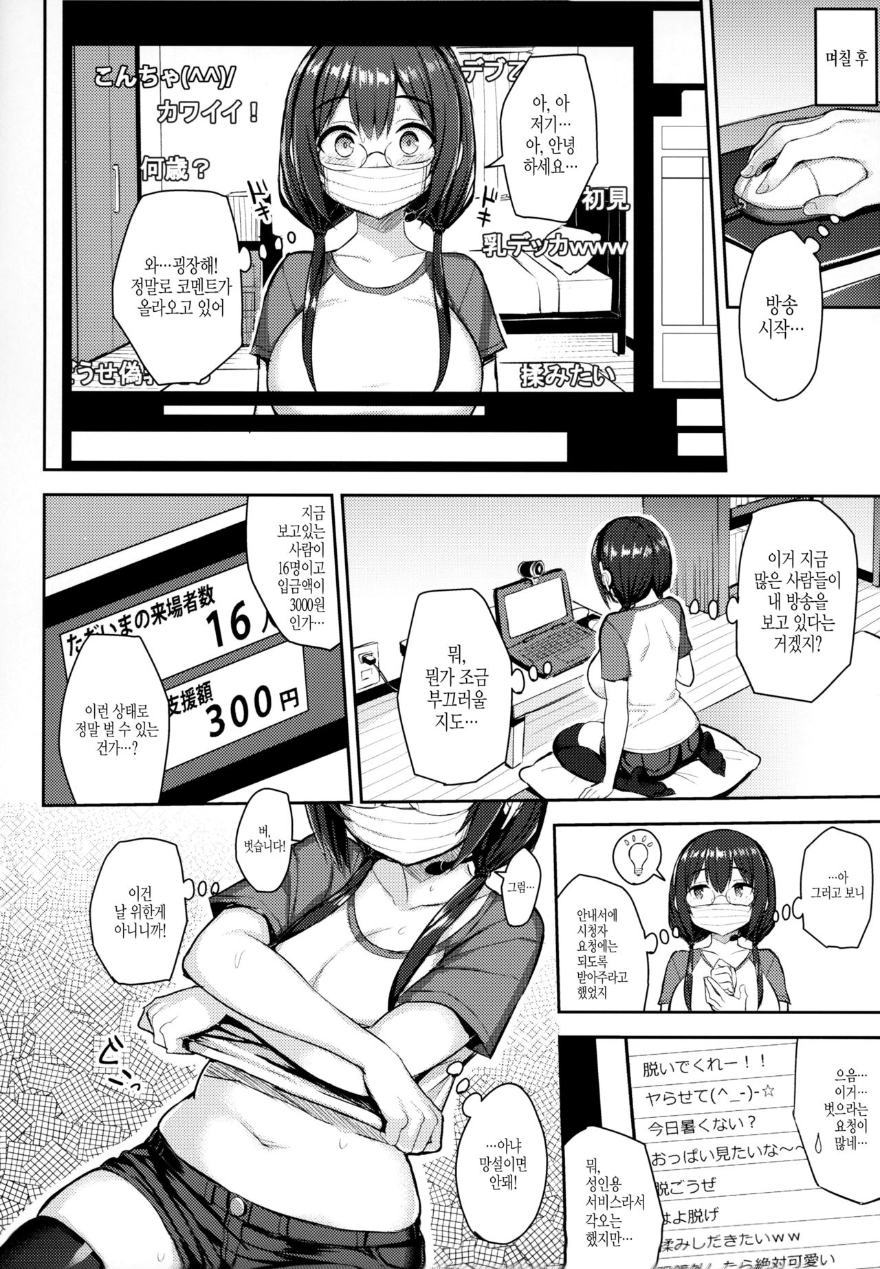 Muchimuchi Haishin Musume o Mechakucha Off-Pako Shitai Hon | 포동포동한 여BJ를 엉망진창으로 만들고 싶은 책 page 7 full