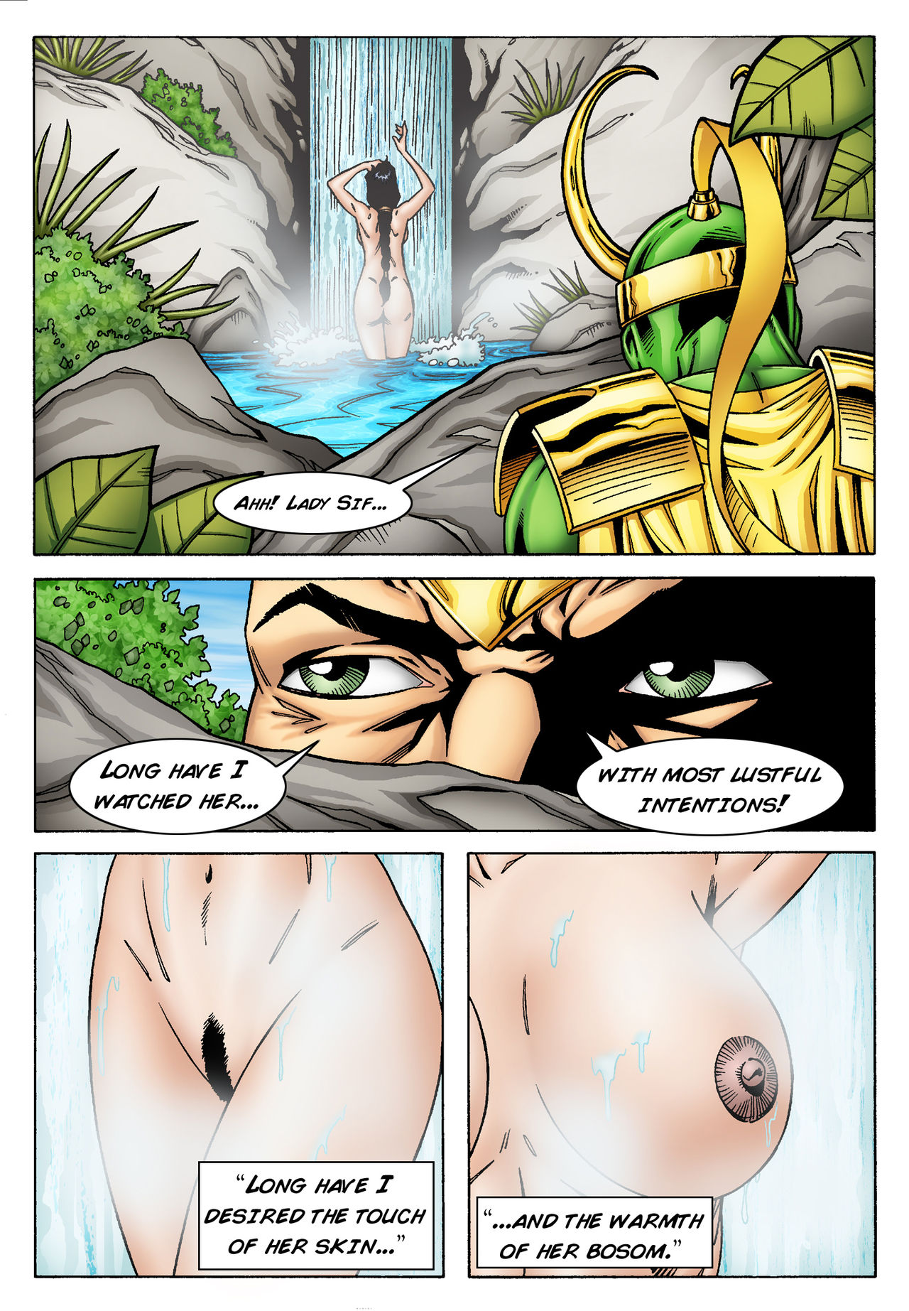Lady Sif seduced by Loki under the guise of Thor page 2 full