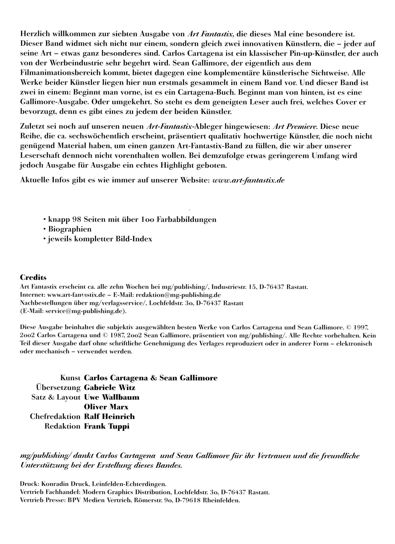 Art Fantastix #07 - The Art of Carlos Cartagena & Sean Gallimore page 2 full